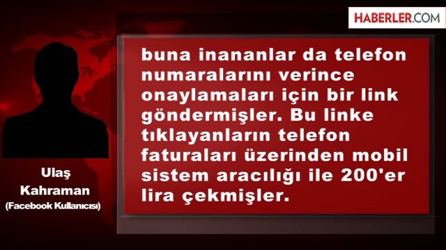 Facebook'ta Arkadaş Listesiyle Dolandırıcılık