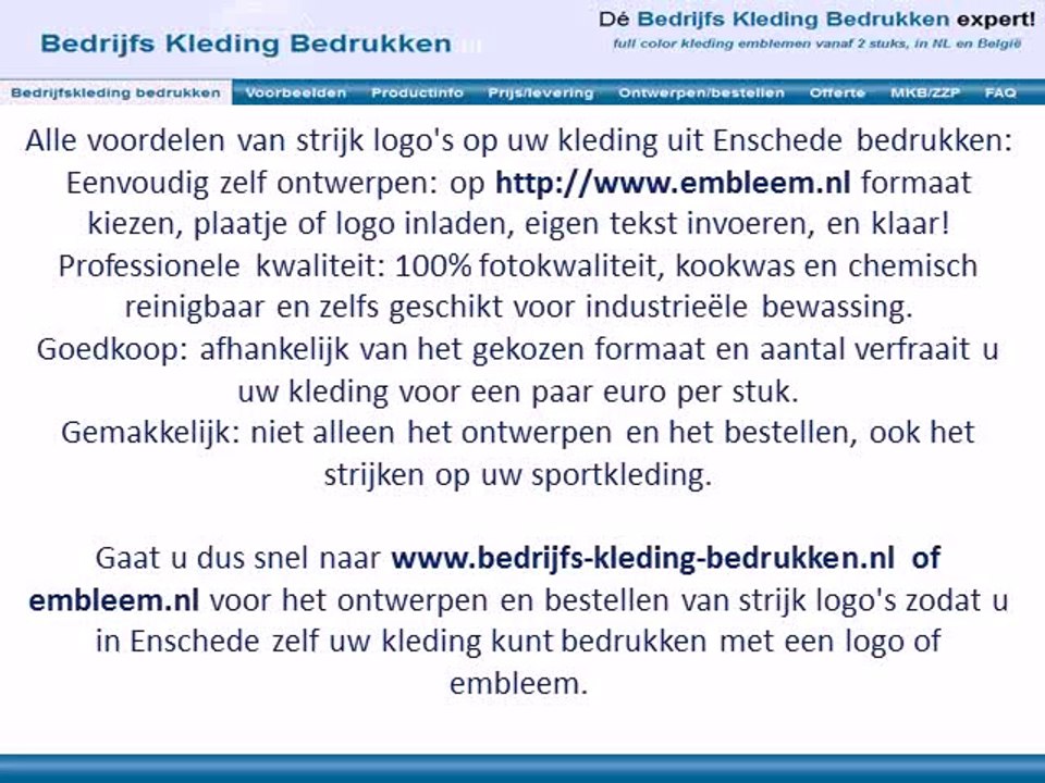 Kleding bedrukken Enschede