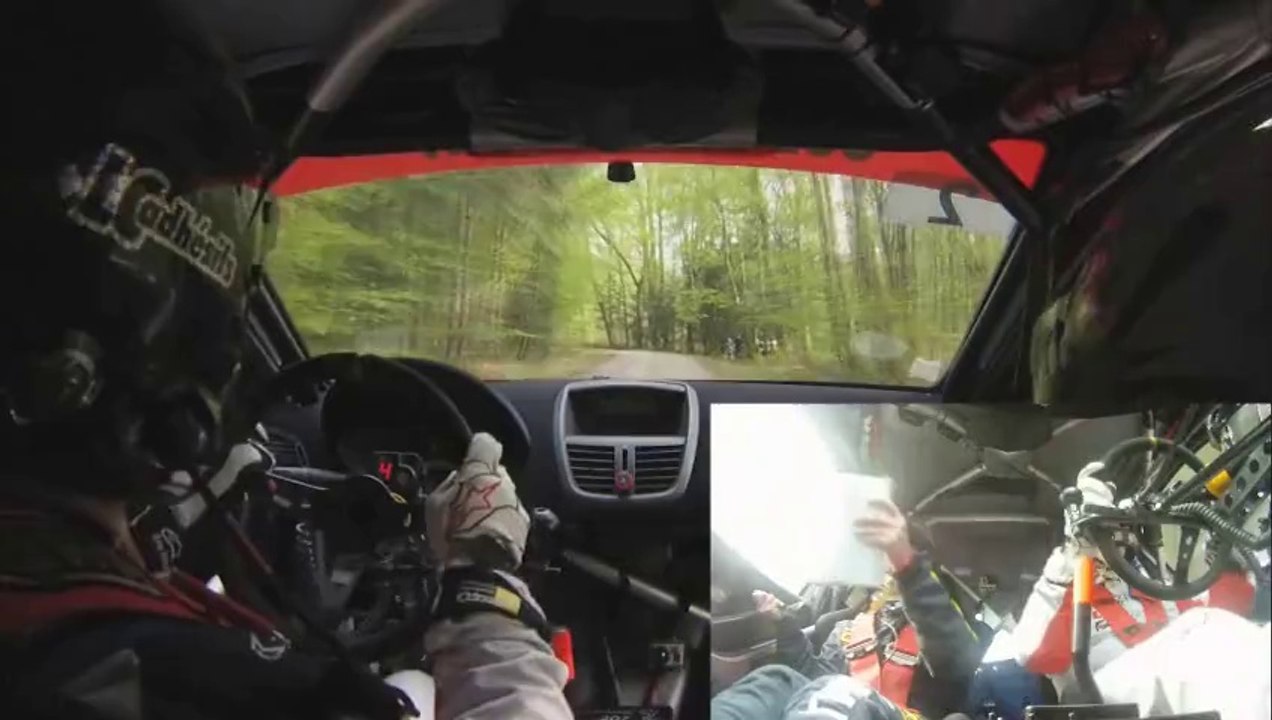 Rallye du Cristal 2014 Hervé Montagne - Leslie Colle Peugeot 207 S2000