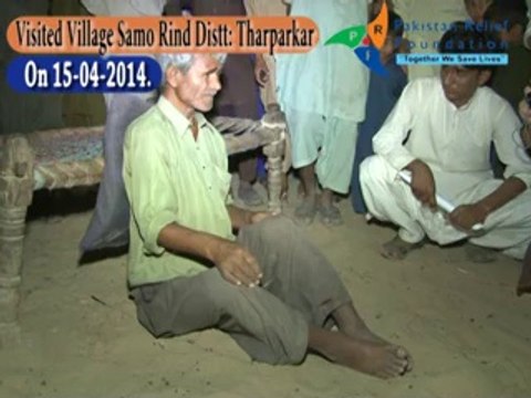 Chairman PRF Haleem Adil Sheikh visited Drought affected village Samo Rind District Tharparkar on 15.04.2014