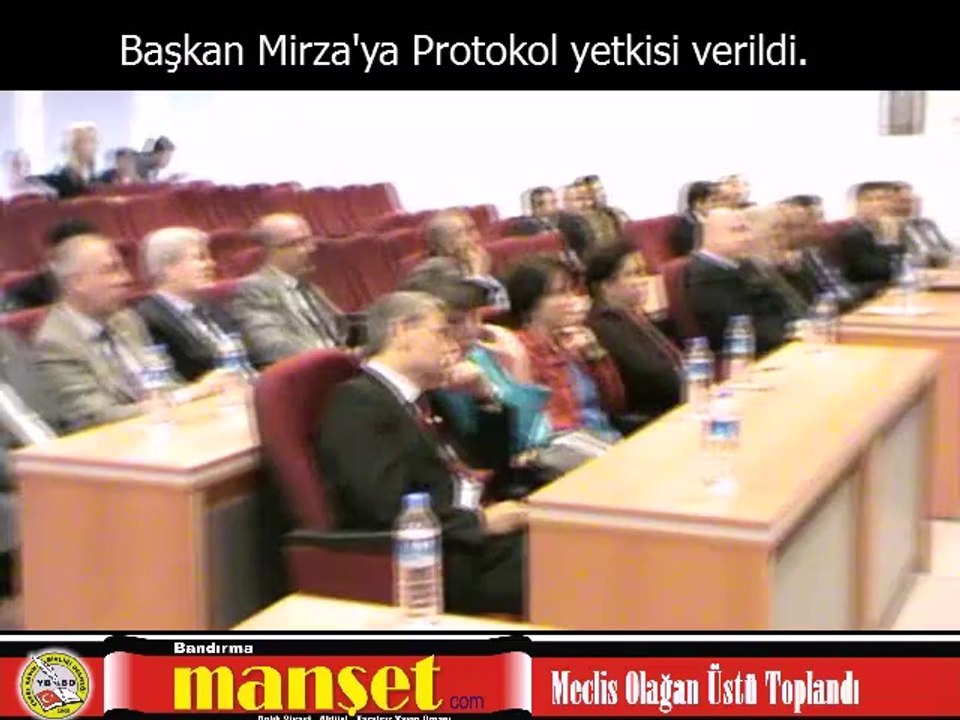 Bandırma Belediyesinde Olağan üstü Meclis