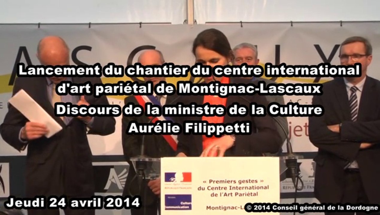 Lascaux 4 - Discours d'Aurélie Filippetti
