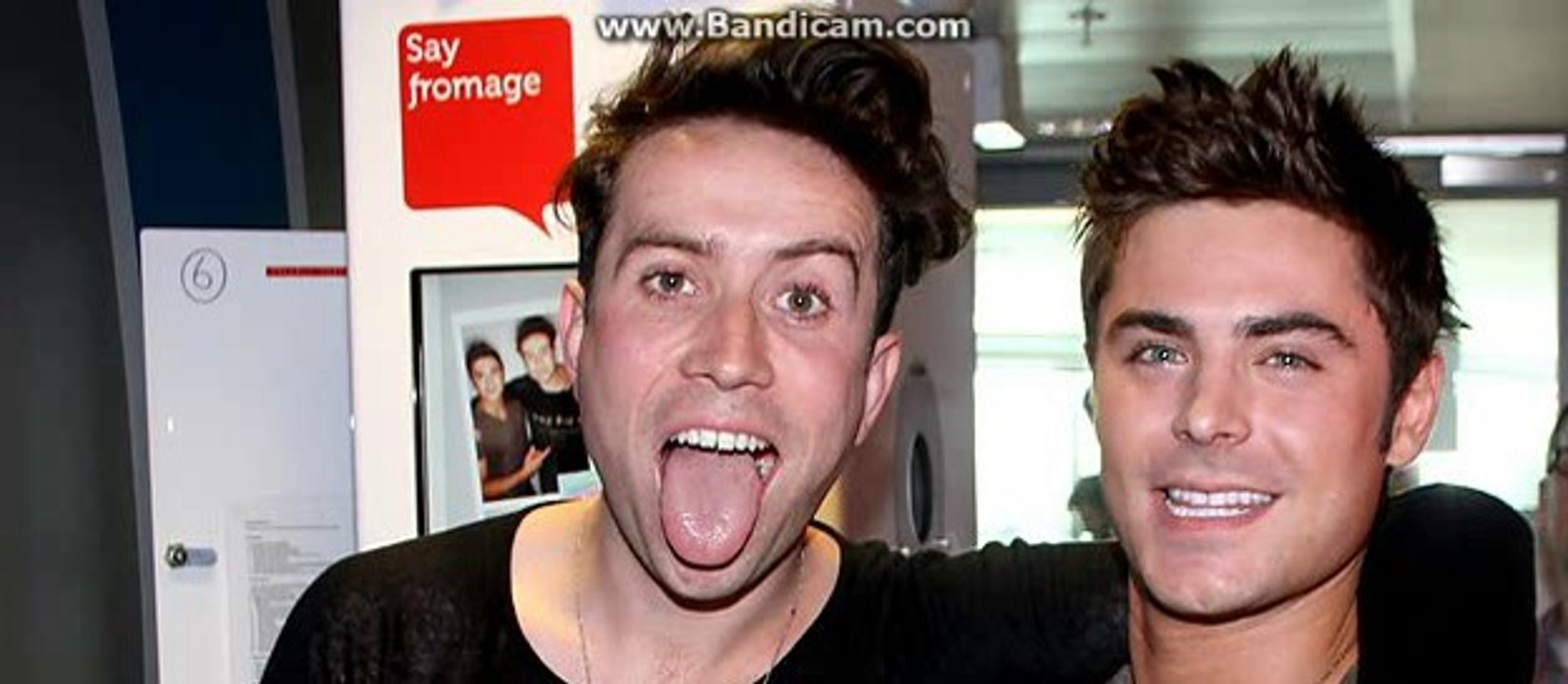 Nick Grimshaw talks to Zac Efron fans