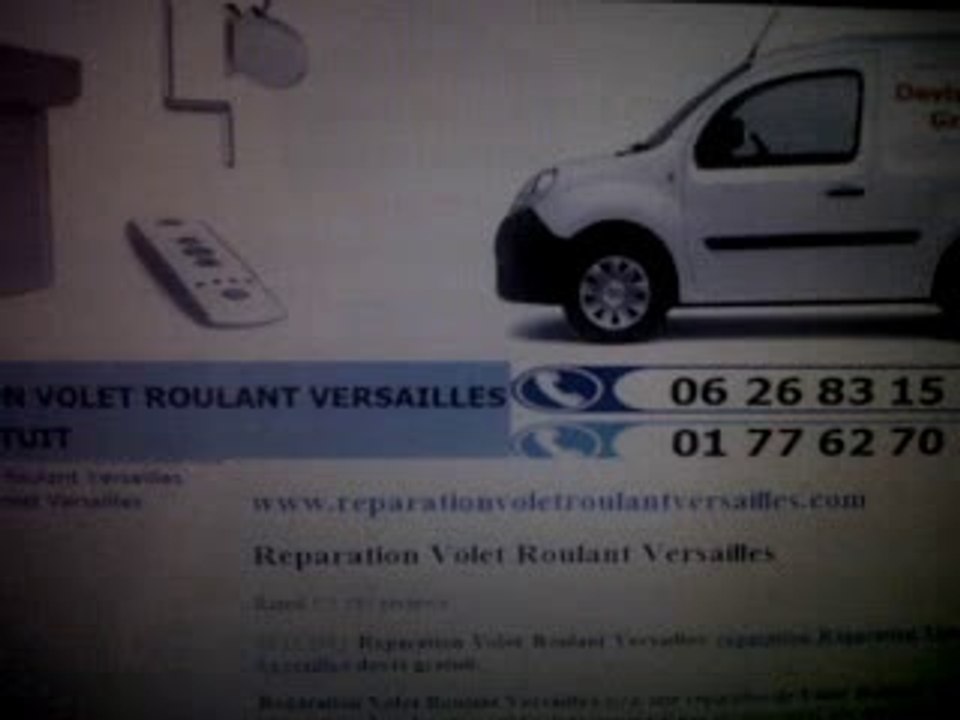 Reparation volet roulant versailles : 06 26 83 15 15