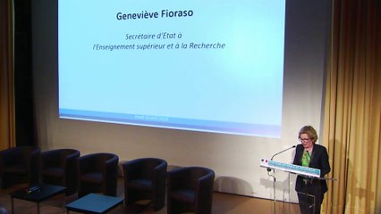 Clôture du colloque S.N.R. par Geneviève Fioraso