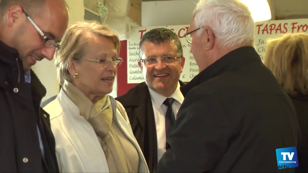 Michèle Alliot-Marie, l'ancienne Ministre de Nicolas Sarkozy était en visite à Carcassonne ce vendredi 25 avril.