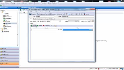 EBP devis Facturation Open Line : Paramétrage des tables