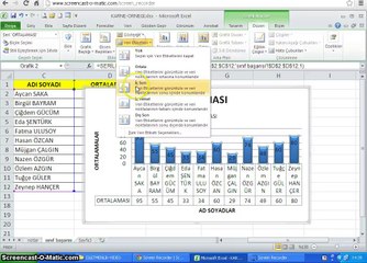 014 - Microsoft Excel 2010 - Grafik Oluşturmak