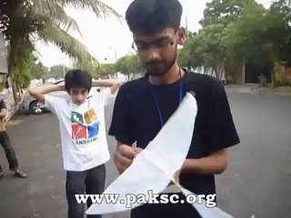 Ornithopter flying machine testing Pakistan Science Club