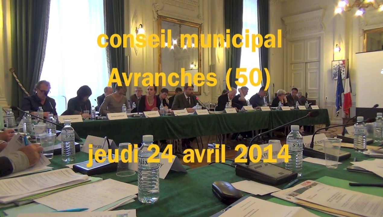 conseil municipal à Avranches le 24 avril 2014 : élections membres de commissions diverses