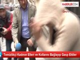 Temizlikçi Kadının Elleri ve Kollarını Bağlayıp Gasp Ettiler