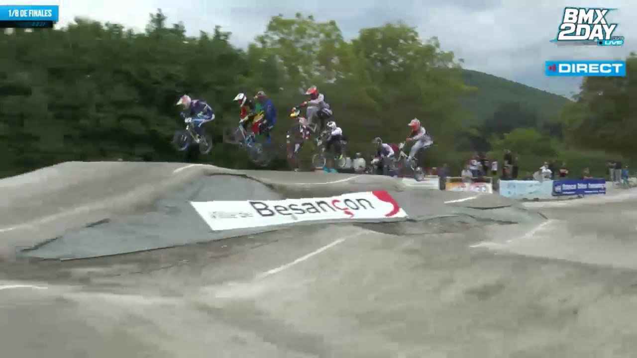 REPLAY EUROPEAN LEAGUE BMX 2014 BESANÇON 1/8 DE FINALES CHAMPIONNAT ROUND 3