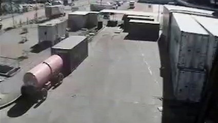 Forklift Takes A Wrong Turn | #ThrowbackThursday