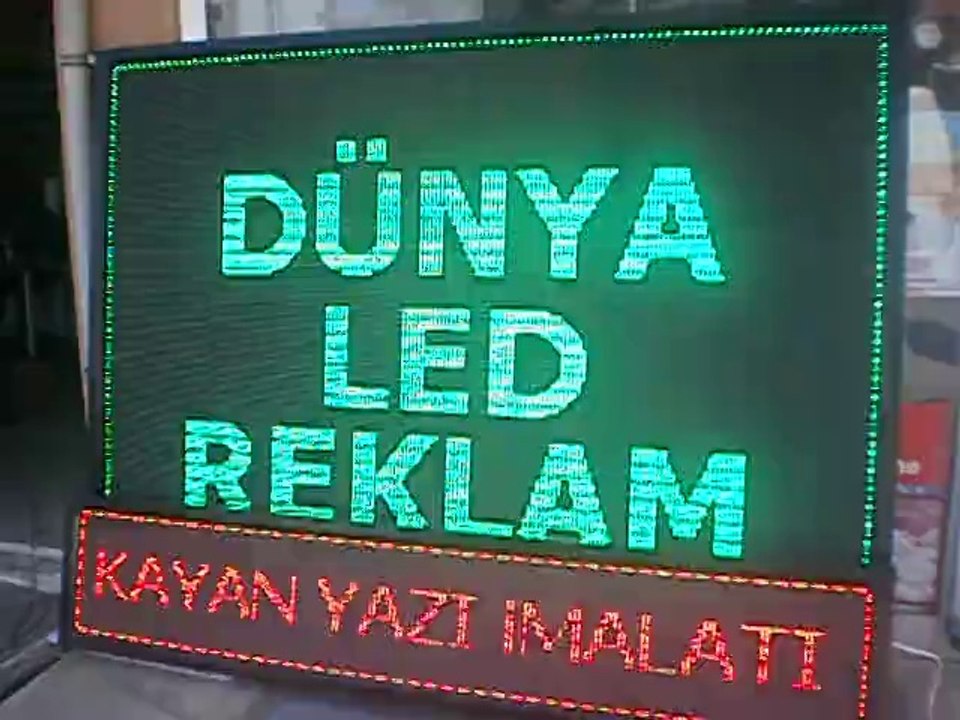 KAYAN YAZI DÜNYA LED REKLAM  KONYA AFYON KAYAN YAZI FİYATLARI ESKİŞEHİR ISPARTA KARAMAN LED TABELA ASYA LED