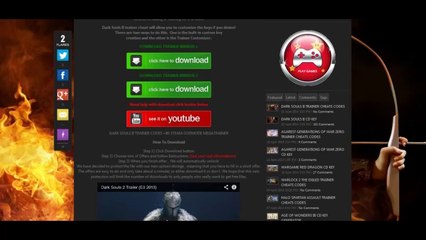 Comment télécharger Dark Souls 2 ll trainer/cheats/hack April 26, 2014
