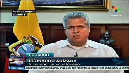 Seguiremos teniendo relación de seguridad con EE.UU.: Ecuador