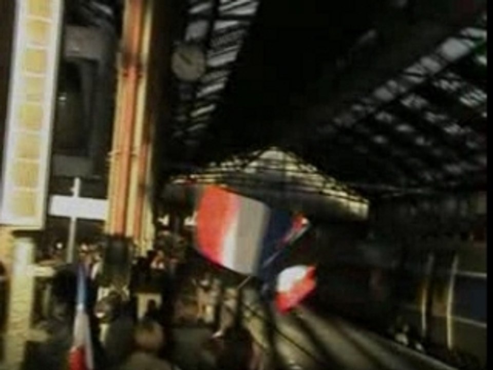 Arrivée des jeunes UMP gare de Lyon