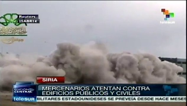 Mercenarios sirios atentan contra edificios públicos y civiles