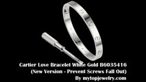 Cartier Love Bracelet - Cartier Love Bracelet White Gold B6035416 New Version