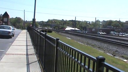 BNSF power leads NS 276 Autorack Train NB through Austell Ga.