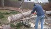 Guy cuts up tree, then this happens..