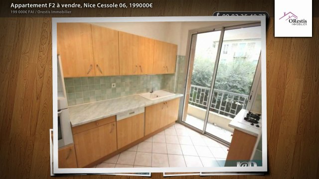 Appartement F2 à vendre, Nice Cessole 06, 199000€