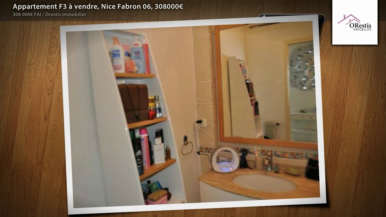 Appartement F3 à vendre, Nice Fabron 06, 308000€
