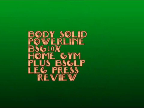 Body Solid Powerline BSG10X Home Gym -The Powerline BSG10X home gym was designed to provide difficult, muscle-building workouts in a limited quantity of space