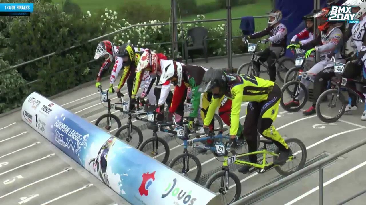 REPLAY EUROPEAN LEAGUE BMX 2014 BESANÇON 1/4 DE FINALES CHAMPIONNAT ROUND 3