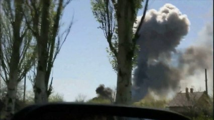 Un hélicoptère ukrainien touché par un tir de lance-roquette