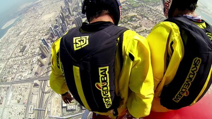 Base Jump -  nouveau record du monde - Burj Khalifa - Dubaï