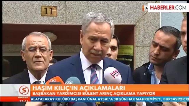 Bülent Arınç: Haşim Kılıç'a Yakıştıramadım