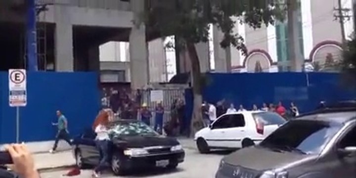 He cheated on her, so she will destroy his car! Revenge...