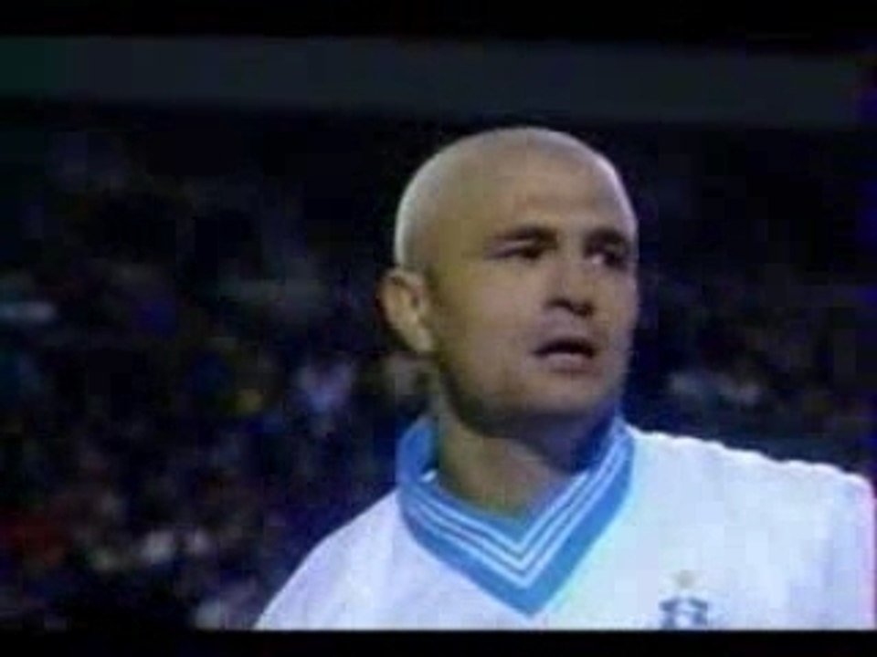 Olympique de marseille Ravanelli hommage