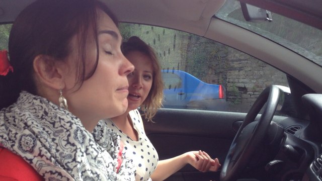 Kan ar Bobl. Répétition dans la voiture