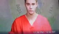 Justin Bieber eyes change during court