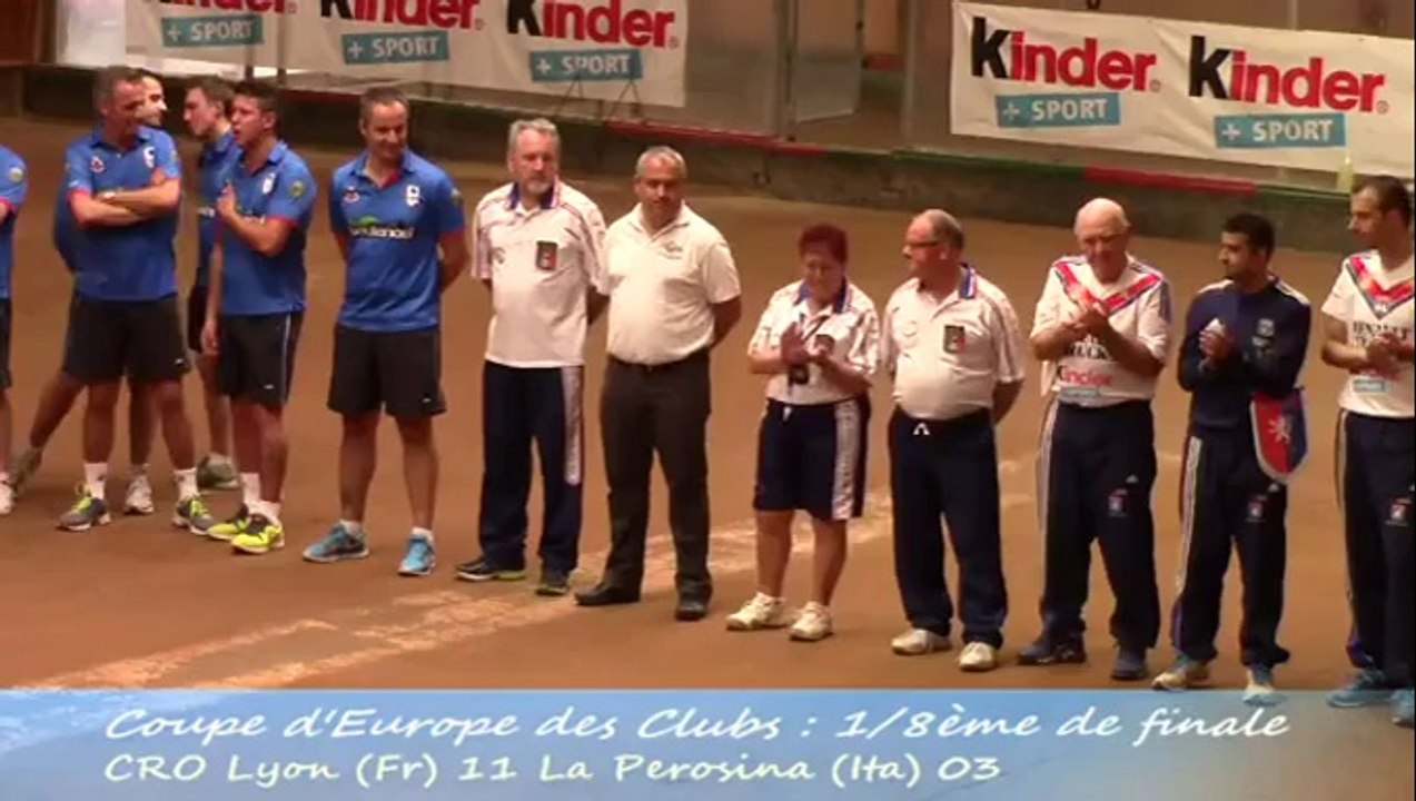 CRO Lyon contre La Pérosina, Coupe d'Europe 2014, Huitièmes de finale aller