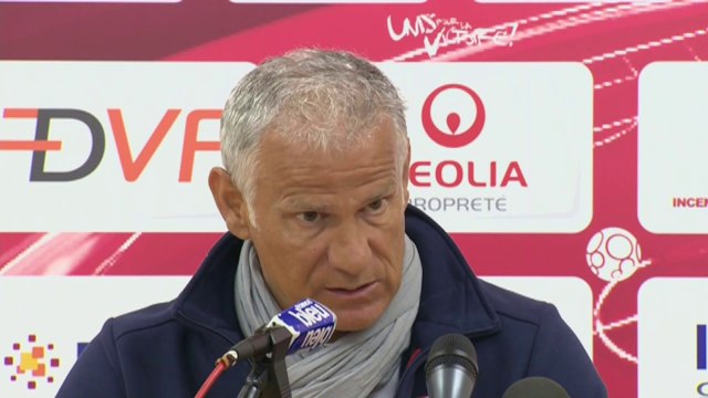 Conférence de presse Dijon FCO - Nîmes Olympique (5-1) : Olivier DALL'OGLIO (DFCO) - René MARSIGLIA (NIMES) - 2013/2014