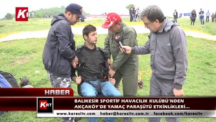 Download Video: Balıkesir Sportif Havacılık Kulübü’nden  Akçaköy’de Yamaç Paraşütü Etkinlikleri…