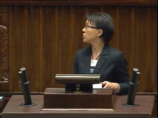 Poseł Aleksandra Trybuś - Wystąpienie z dnia 24 kwietnia 2014 roku.