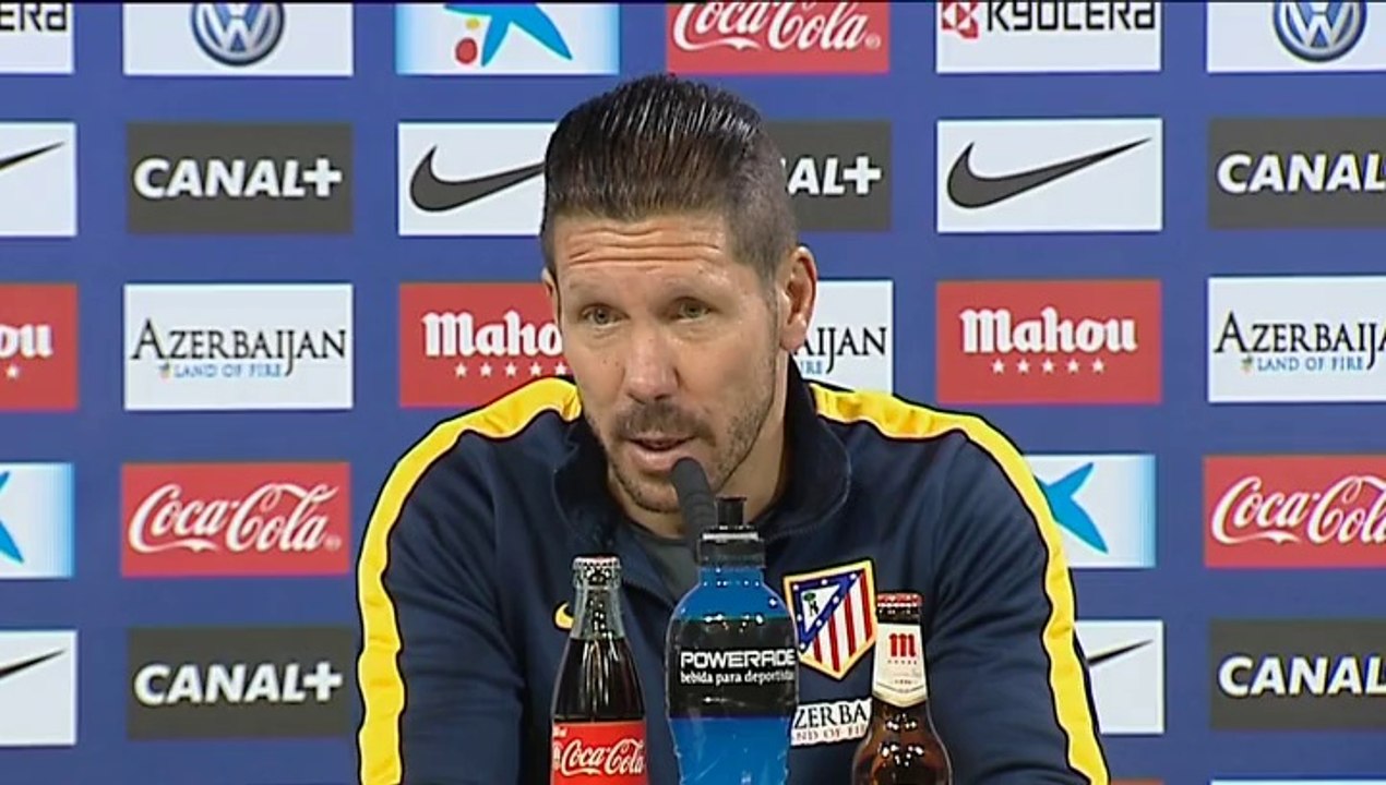 Simeone: "Right now what matters is Valencia, Valencia and Valencia"