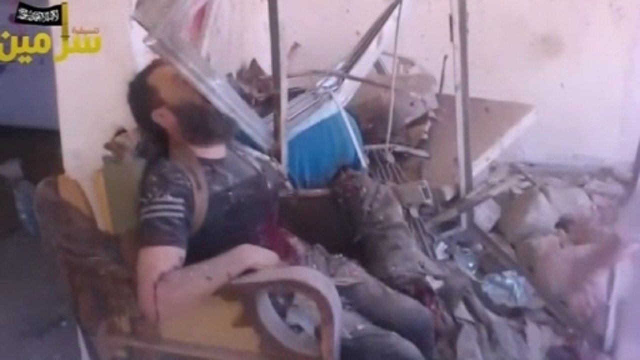 Amvid: Syrian air strike leaves home bloodied in Idlib province