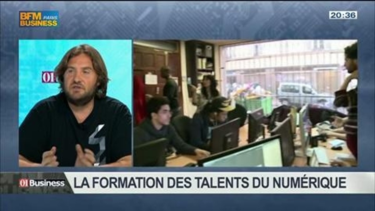 La formation au numérique est-elle bien adaptée aux besoins des entreprises ?: Nicolas Sadirac, Christophe Digne et Soumia Malinbaum, dans 01Business - 26/04 3/4