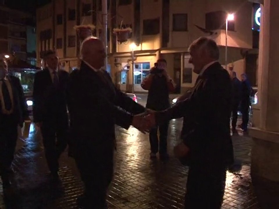 Alfred Moisiu dhe delegacioni i konferences per paqe ne Presheve