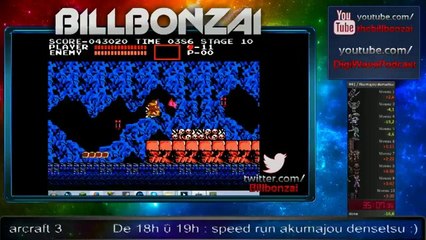 [BillBonzai] Entrainement pour son speed run sur castlevania 3 + castlevania 1