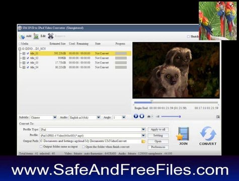 Download UM DVD to IPad Video Converter 2.1.3.1 Serial Number Generator Free