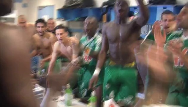 La joie des Verts après ETG - ASSE