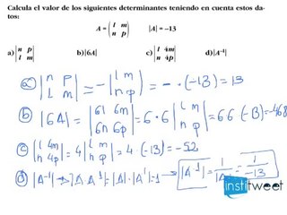 ¿Cómo se resuelve un determinante de orden 3? Ejemplo resuelto