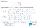 Operaciones e igualdades con matrices