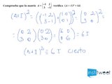 Matriz traspuesta matemáticas 2º bachillerato